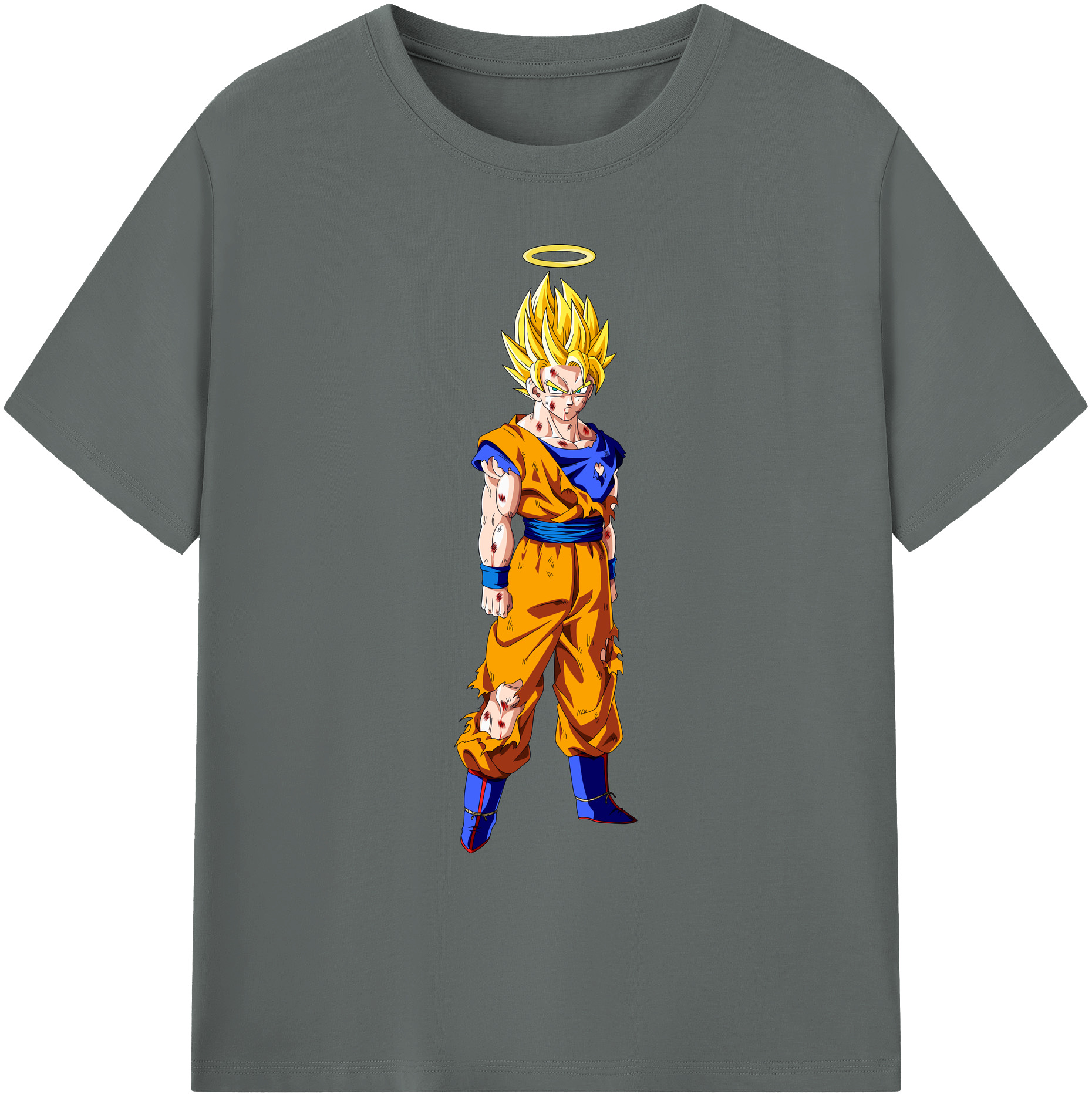 （画像用） ドラゴンボール 孫悟空（そん ごくう）Son Goku カカロット DRAGON BALL Kakarotto 綿100％ メンズ半袖Tシャツ｜肌触りやわらか＆通気性